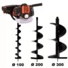 Tarière thermique 3 CV 52 cm3 + lot de 3 mèches (100, 200 et 300 mm) — image 2