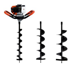 Tarière thermique 52 cm3, 3 CV + lot de 3 mèches 100, 150 et 200 mm — image 10