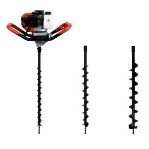 Tarière thermique 3 CV 52 cm3 + lot de 3 mèches (40, 60 et 80 mm) — image 9