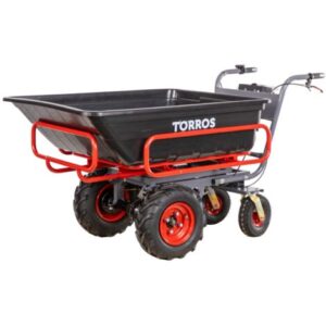 Torros Brouette motorisée 300kg Benne amovible 300L en polypropylène Rayon de braquage 1,2m EP300P — image 2