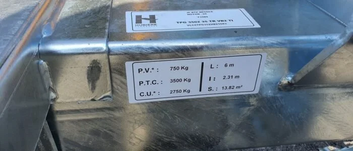 FVR68YH Hubière Remorque Porte Engin TPG 3502/35 — image 5
