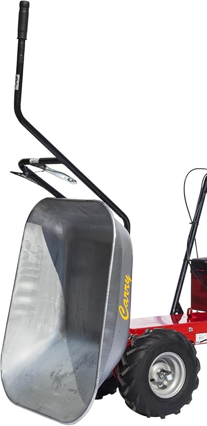HGF568 Eurosystems Brouette motorisée 125 cc Capacité bac 85L Charge max 100 kg Roues pneumatiques 13" pour terrains accidentés — image 3