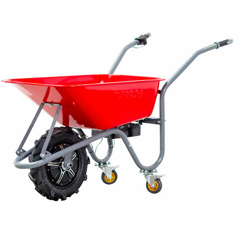 Torros Brouette motorisée 80L 150kg Moteur électrique 500W Autonomie 1,5h Terrain accidenté — image 7