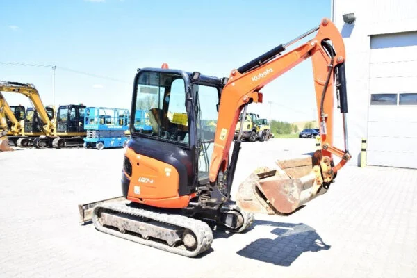 Z8Z7KJKHZ Kubota U 27-4 + 3 Godets et Attache rapide 2015 — image 22