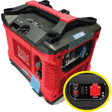 UR46Y Zeuz Groupe électrogène inverter 1200W essence Moteur 4 temps 53cc Autonomie 6h — image 6
