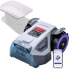 ANTHBOT ANTHBOT M9 Robot Tondeuse sans Fil Périphérique 900 m² + Abri Garage Pro (Sans outil), RTK Bande Pleine, Vision IA, Pente 45% vue principale