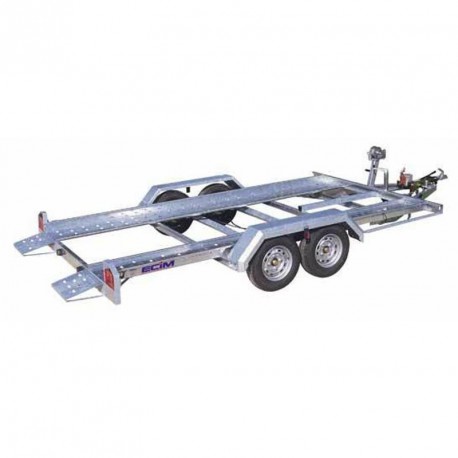 att-10440 Remorque porte-voitures roues extérieures 960 kg avec frein et timon en V — image 2