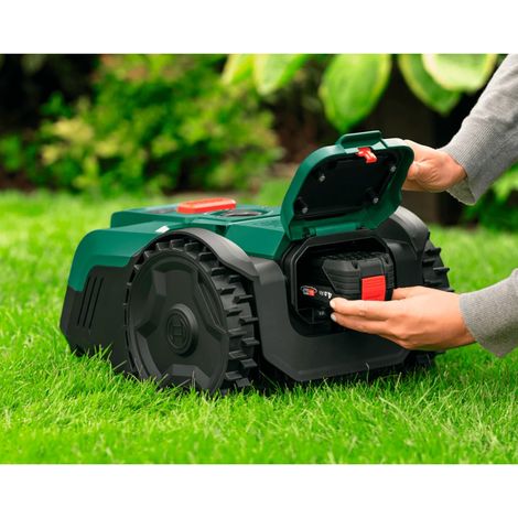 BOSCH Bosch – Robot tondeuse 18V pour pelouses jusqu'à 100 m² – Système SmartVision sans câble – Hauteur de coupe réglable 20-60 mm – Fonction SpotMow vue 5 BOSCH Bosch – Robot tondeuse 18V pour pelouses jusqu'à 100 m² – Système SmartVision sans câble – Hauteur de coupe réglable 20-60 mm – Fonction SpotMow vue 5