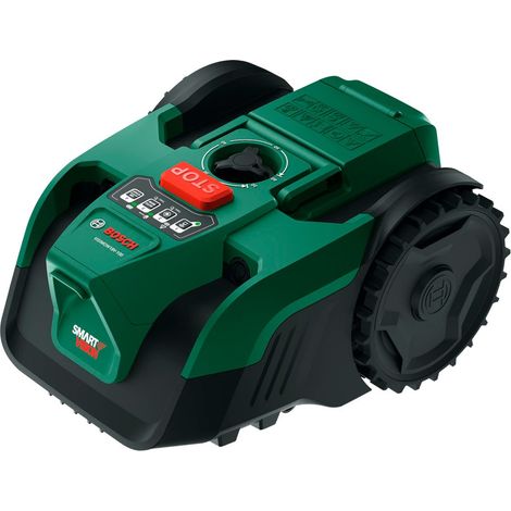 BOSCH Bosch – Robot tondeuse 18V pour pelouses jusqu'à 100 m² – Système SmartVision sans câble – Hauteur de coupe réglable 20-60 mm – Fonction SpotMow vue principale