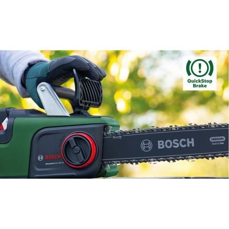 BOSCH Tronçonneuse sans fil Bosch AdvancedChain 36V-35-40 (sans batterie, système 36 volts, pour couper les bois durs les plus durs, vitesse de la chaîne : 14 m/s) vue 4 BOSCH Tronçonneuse sans fil Bosch AdvancedChain 36V-35-40 (sans batterie, système 36 volts, pour couper les bois durs les plus durs, vitesse de la chaîne : 14 m/s) vue 4