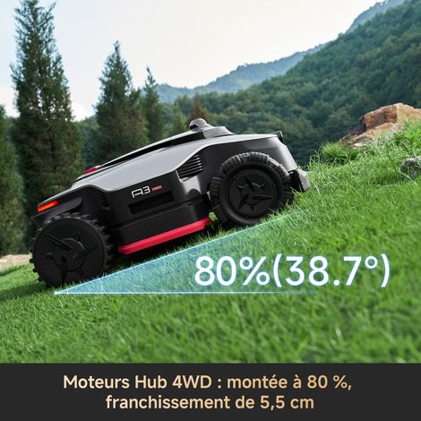 DREAME Dreame – Robot tondeuse 3500 m² – Moteurs Hub 4WD – LiDAR 3D 360° – Capacité de montée 80% – Double lames 40 cm – EdgeMaster 2.0 vue 3 DREAME Dreame – Robot tondeuse 3500 m² – Moteurs Hub 4WD – LiDAR 3D 360° – Capacité de montée 80% – Double lames 40 cm – EdgeMaster 2.0 vue 3