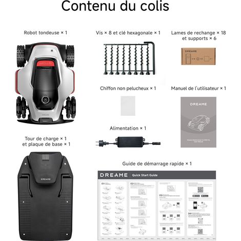 DREAME Dreame – Robot tondeuse 3500 m² – Moteurs Hub 4WD – LiDAR 3D 360° – Capacité de montée 80% – Double lames 40 cm – EdgeMaster 2.0 vue 5 DREAME Dreame – Robot tondeuse 3500 m² – Moteurs Hub 4WD – LiDAR 3D 360° – Capacité de montée 80% – Double lames 40 cm – EdgeMaster 2.0 vue 5