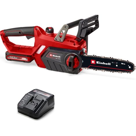 EINHELL Einhell Tronçonneuse sans fil GE-LC 18/25 Li Kit - PXC (18 V, Longueur du guide 25 cm, Longueur de coupe 23 cm) Livré avec Batterie 3,0Ah et Chargeur vue principale