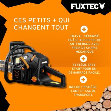 FUXTEC Tronçonneuse thermique - FUXTEC FX-KS255 - 54cm3 18 pouces Black Edition vue 4 FUXTEC Tronçonneuse thermique - FUXTEC FX-KS255 - 54cm3 18 pouces Black Edition vue 4