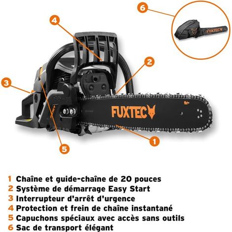 FUXTEC Tronçonneuse thermique - FUXTEC FX-KS262 - 61,5cm3 20 pouces Black Edition vue 2 FUXTEC Tronçonneuse thermique - FUXTEC FX-KS262 - 61,5cm3 20 pouces Black Edition vue 2