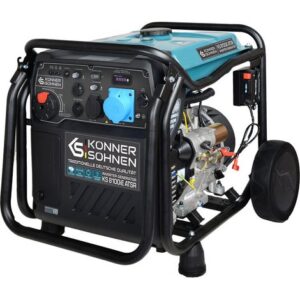 KÖNNER & SÖHNEN Könner & Söhnen – Groupe électrogène inverter 8,0 kW – Carburant essence – Démarrage électrique – ATS pour alimentation automatique – Technologie de pure sinus vue principale