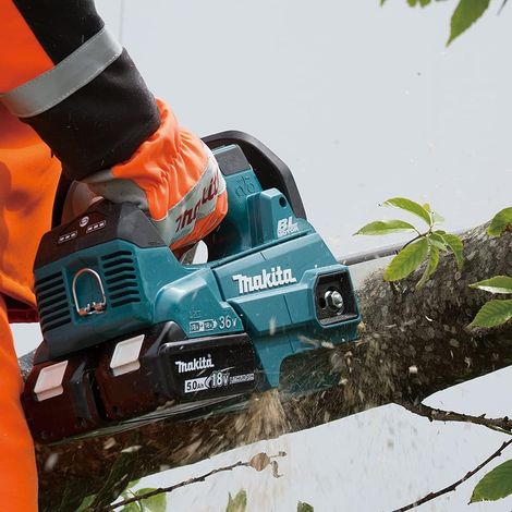 MAKITA Makita – Électroscie à batterie 300 mm DUC306Z – 18Vx2 – Moteur Brushless – Vitesse chaîne 20 m/s – Système XPT pour poussière et eau vue 2 MAKITA Makita – Électroscie à batterie 300 mm DUC306Z – 18Vx2 – Moteur Brushless – Vitesse chaîne 20 m/s – Système XPT pour poussière et eau vue 2
