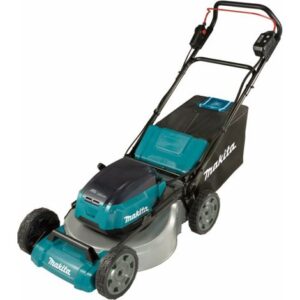 MAKITA Makita – Tondeuse à batterie 18V – DLM530PT4 – Largeur de coupe 530 mm – Autonomie prolongée avec 4 batteries – Moteur sans balais vue principale
