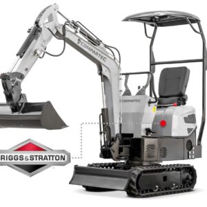 Mini-pelle Bobmaster Pro B&S - Essence, 920 kg + kit de godets vue principale