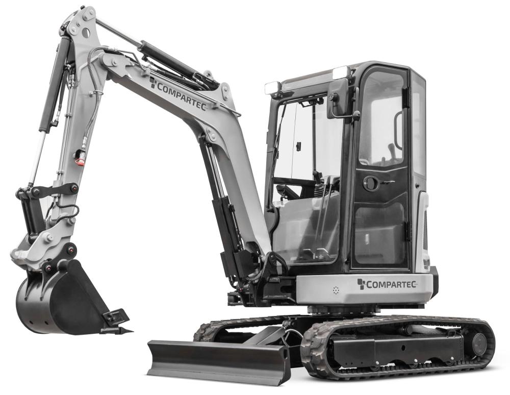Mini-pelle "Bobmaster Ultimate" - Moteur diesel Yanmar, 2680 kg avec bras articulé + joystick vue principale