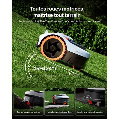 NAVIMOW Segway Navimow i205 AWD (Nouveau i105E) Robot tondeuse sans fil périphérique, 500 m², NRTK+Vision, Cartographie automatique vue 2 NAVIMOW Segway Navimow i205 AWD (Nouveau i105E) Robot tondeuse sans fil périphérique, 500 m², NRTK+Vision, Cartographie automatique vue 2