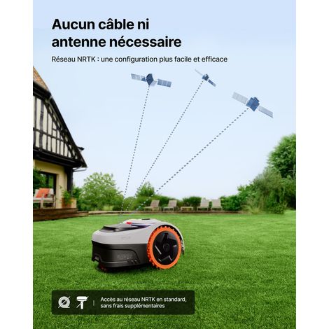 NAVIMOW Segway Navimow i205 AWD (Nouveau i105E) Robot tondeuse sans fil périphérique, 500 m², NRTK+Vision, Cartographie automatique vue 4 NAVIMOW Segway Navimow i205 AWD (Nouveau i105E) Robot tondeuse sans fil périphérique, 500 m², NRTK+Vision, Cartographie automatique vue 4