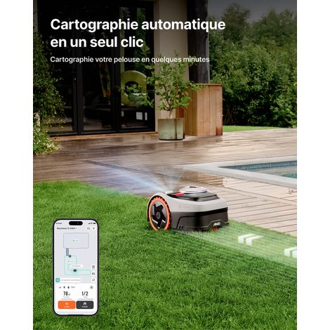 NAVIMOW Segway Navimow i205 AWD (Nouveau i105E) Robot tondeuse sans fil périphérique, 500 m², NRTK+Vision, Cartographie automatique vue 5 NAVIMOW Segway Navimow i205 AWD (Nouveau i105E) Robot tondeuse sans fil périphérique, 500 m², NRTK+Vision, Cartographie automatique vue 5