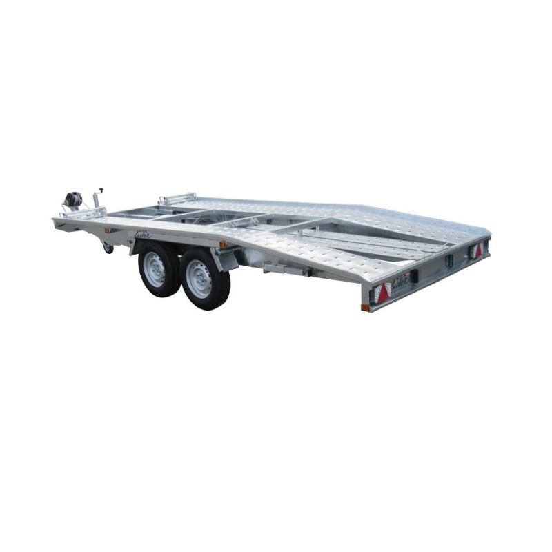 s12-att-7941 Remorque porte-voiture Lider roues dessous – plancher 71 cm – timon articulé – PTAC 2700 kg — image 2