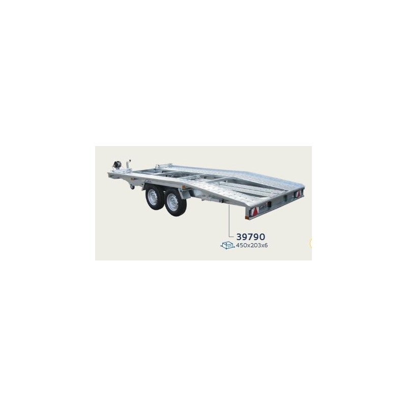 s12-att-8301 Remorque porte-voiture Lider roues dessous – plancher 71 cm – timon articulé – PTAC 2700 kg — image 3