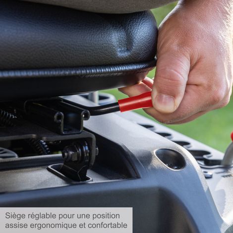 SCHEPPACH Scheppach Tondeuse thermique autoportée MR235-61 - démarrage hybride - moteur 4 temps 224 cm³ - 6CV - largeur de coupe 61 cm - bac 150L - batterie 2Ah + chargeur inclus vue 5 SCHEPPACH Scheppach Tondeuse thermique autoportée MR235-61 - démarrage hybride - moteur 4 temps 224 cm³ - 6CV - largeur de coupe 61 cm - bac 150L - batterie 2Ah + chargeur inclus vue 5