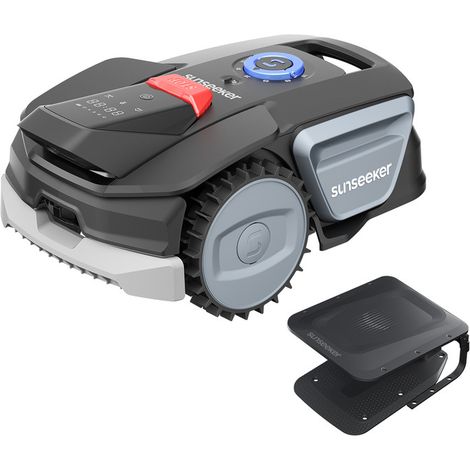 SUNSEEKER Sunseeker V1 avec Garage, Robot Tondeuse sans Fil Périphérique, 300 m² pour Petits Jardins, Sunseeker V1 Robot Tondeuse sans Fil - 300 m² - avec Garage Gratuit - Vision AI - Évitement Intelligent des vue principale