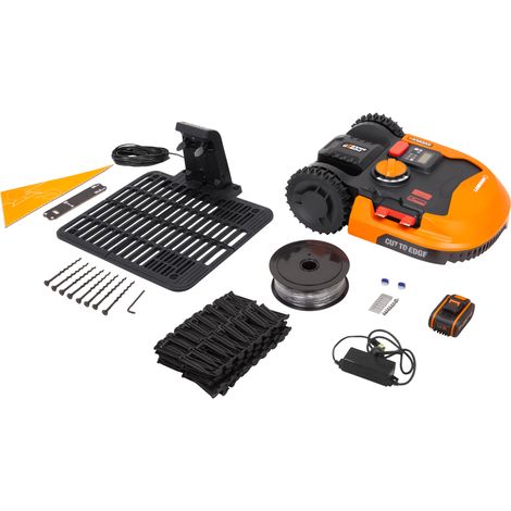 WORX Worx – Tondeuse robot automatique WR155E – Surface jusqu'à 2000 m² – Technologie AIA pour navigation efficace – Wi-Fi et application de gestion vue 3 WORX Worx – Tondeuse robot automatique WR155E – Surface jusqu'à 2000 m² – Technologie AIA pour navigation efficace – Wi-Fi et application de gestion vue 3